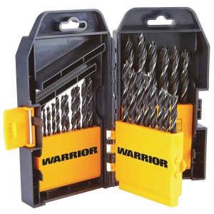 WARRIOR - Brad Point Wood Drill Bit Set, 29-Piece - 61618