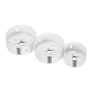 WARRIOR - 3 in. to 4-1/4 in. Bi-Metal Hole Saw Assorted Set, 3-Piece - 57526