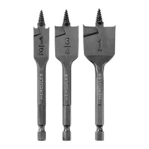 HERCULES - Stubby Spade Bit Set, 3-Piece - 70121