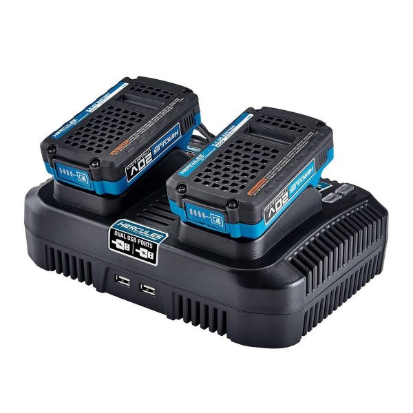 HERCULES - 20/12V Cargador Multi-Voltaje de Doble Puerto con USB Dual - 56224 - Imagen 3