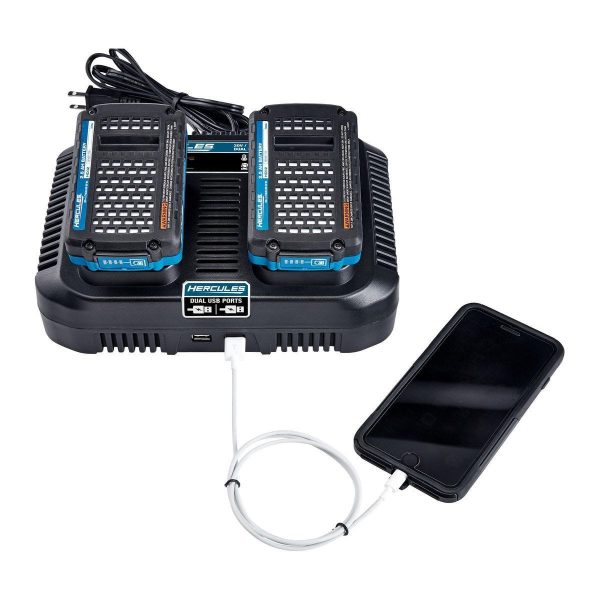 HERCULES - 20/12V Cargador Multi-Voltaje de Doble Puerto con USB Dual - 56224 - Imagen 5