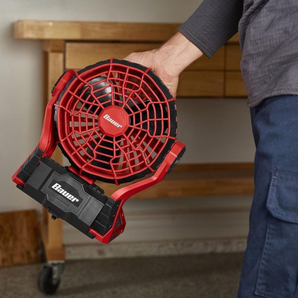 BAUER - Ventilador Dual de 20V/120V Sin Cable - Solo Herramienta - 56268 - Imagen 10