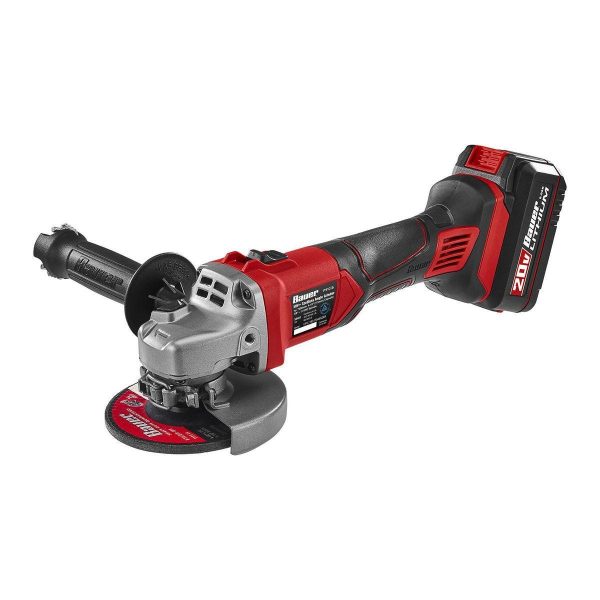 BAUER - 20V Inalámbrica, 4-1/2 pulg. Esmeriladora Angular con Interruptor Deslizante - Solo Herramienta - 56401 - Imagen 3