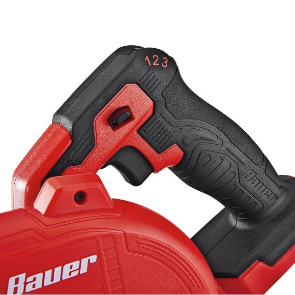 BAUER - 20V Cordless, 200 MPH Compact Workshop Blower - Tool Only - 56416 - Imagen 6