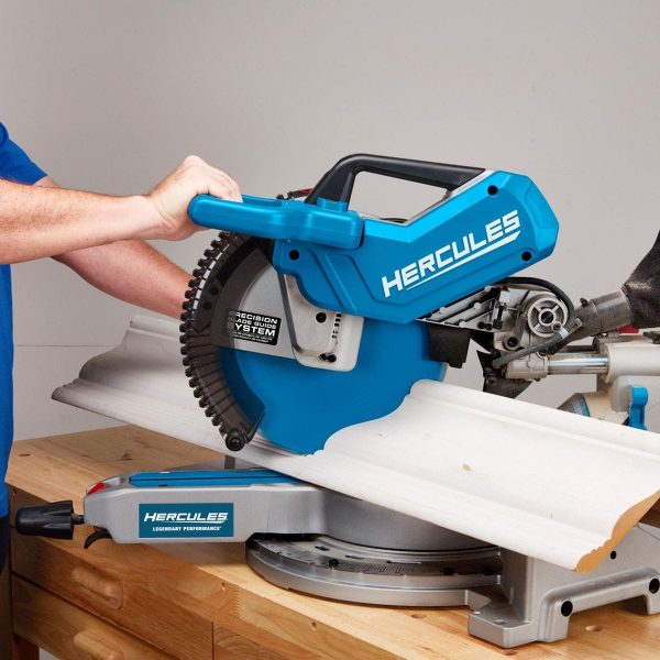 HERCULES - 12 in. Dual-Bevel Sliding Compound Miter Saw with Precision LED Shadow Guide - 56682 - Imagen 9