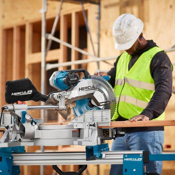HERCULES - 12 in. Dual-Bevel Sliding Compound Miter Saw with Precision LED Shadow Guide - 56682 - Imagen 10