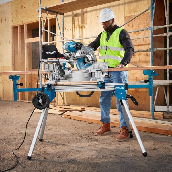 HERCULES - 12 in. Dual-Bevel Sliding Compound Miter Saw with Precision LED Shadow Guide - 56682 - Imagen 12