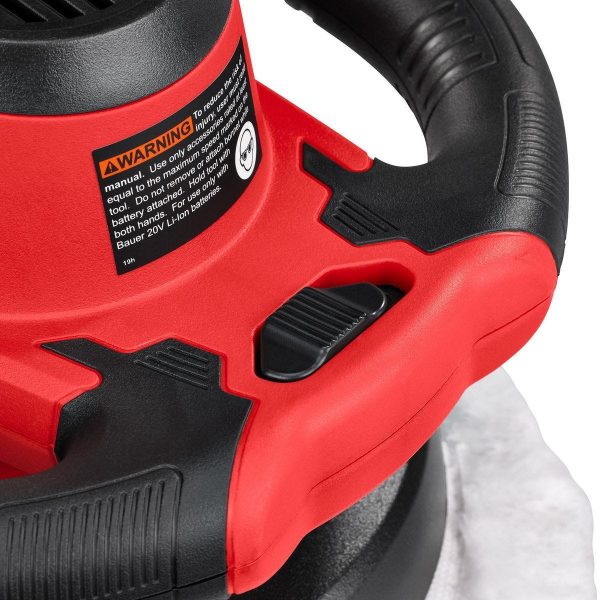 BAUER - 20V Inalámbrico, Buffer de 10 Pulgadas – Solo Herramienta - 56722 - Imagen 12