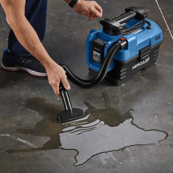 HERCULES - 20/120V Dual-Power, 2 Gallon Wet/Dry Portable Vacuum – Tool Only - 56789 - Imagen 9
