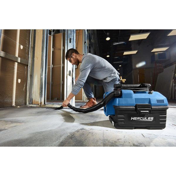 HERCULES - 20/120V Dual-Power, 2 Gallon Wet/Dry Portable Vacuum – Tool Only - 56789 - Imagen 10