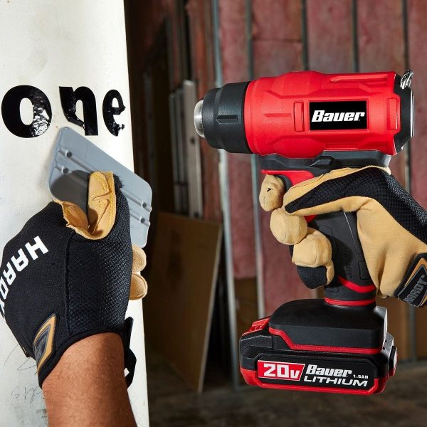 BAUER - 20V Pistola de Calor Inalámbrica - Solo Herramienta - 56791 - Imagen 9