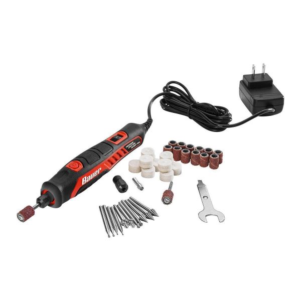 BAUER - 0.6 Amp Variable-Speed Precision Crafting Rotary Tool Kit, 36-Piece - 57001