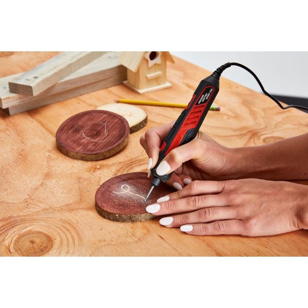 BAUER - 0.6 Amp Variable-Speed Precision Crafting Rotary Tool Kit, 36-Piece - 57001 - Imagen 8