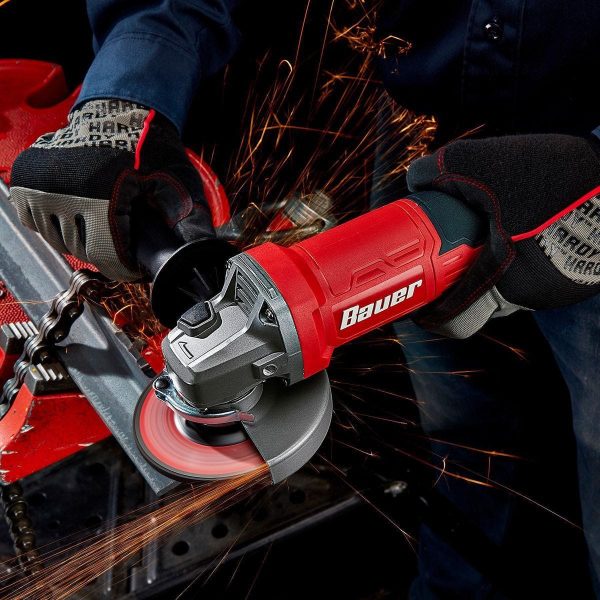 BAUER - 8 Amp, 4-1/2 in. Paddle-Switch Angle Grinder - 57002 - Imagen 11