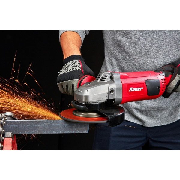 BAUER - 15 Amp, 7 in. Trigger-Grip Angle Grinder with 180° Rotating Body - 57003 - Imagen 9