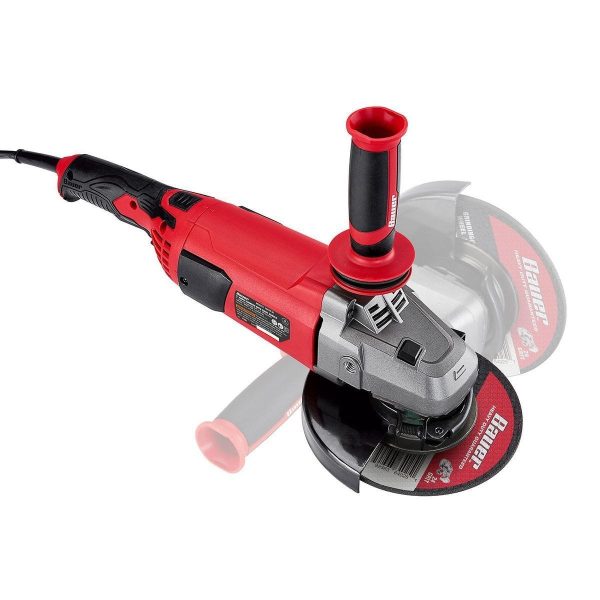 BAUER - 15 Amp, 7 in. Trigger-Grip Angle Grinder with 180° Rotating Body - 57003 - Imagen 8