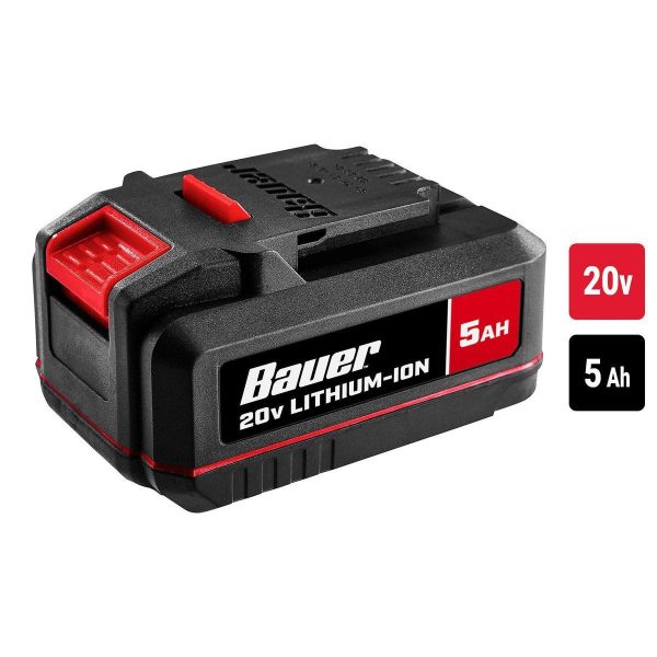 BAUER - 20V 5 Ah High-Capacity Lithium-Ion Battery - 57007 - Imagen 2