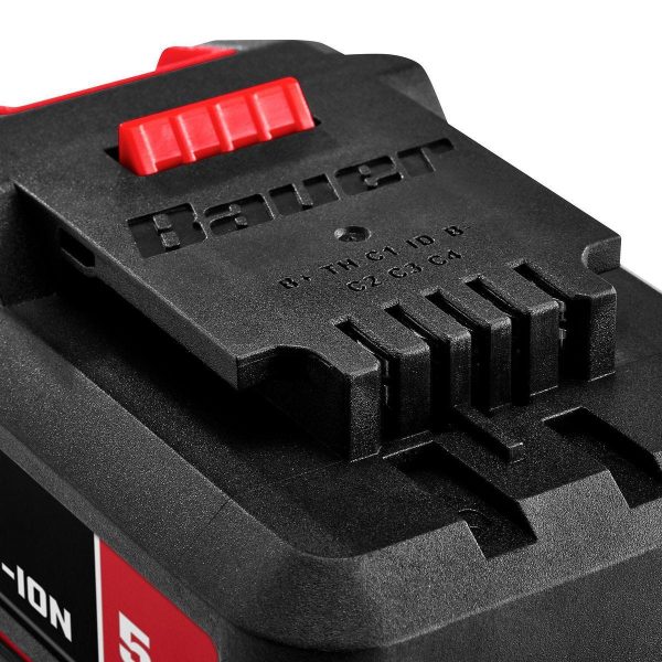BAUER - 20V 5 Ah High-Capacity Lithium-Ion Battery - 57007 - Imagen 8