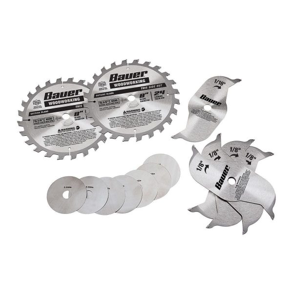 BAUER - 8 in., 24T Dado Circular Saw Blade Set - 57106 - Imagen 2