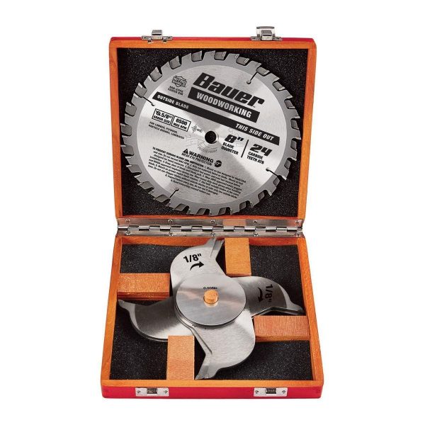 BAUER - 8 in., 24T Dado Circular Saw Blade Set - 57106 - Imagen 3