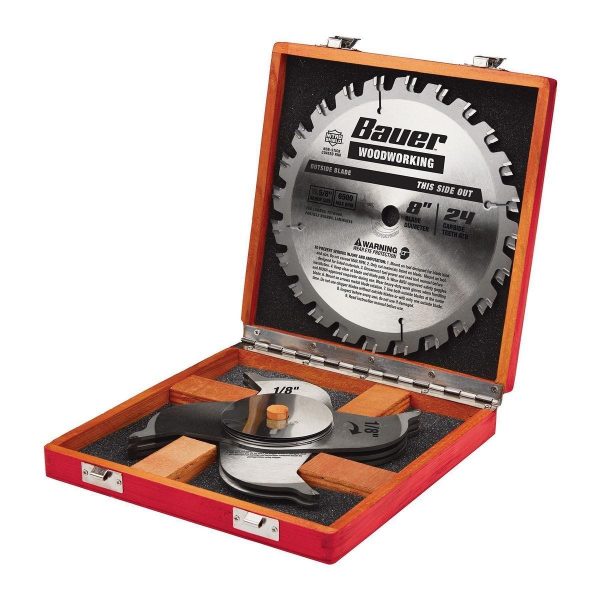 BAUER - 8 in., 24T Dado Circular Saw Blade Set - 57106 - Imagen 4