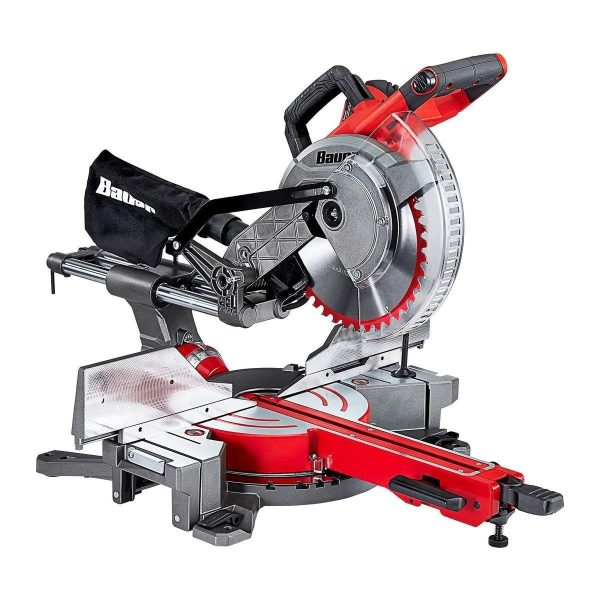 BAUER - 10 in. Dual-Bevel Sliding Compound Miter Saw - 57179