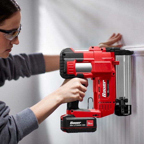 BAUER - 20V Cordless, 18 Gauge Brad Nailer - Tool Only - 57180 - Imagen 10