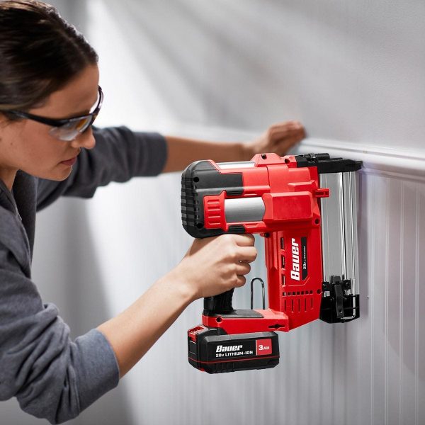 BAUER - 20V Cordless, 18 Gauge Brad Nailer - Tool Only - 57180 - Imagen 11