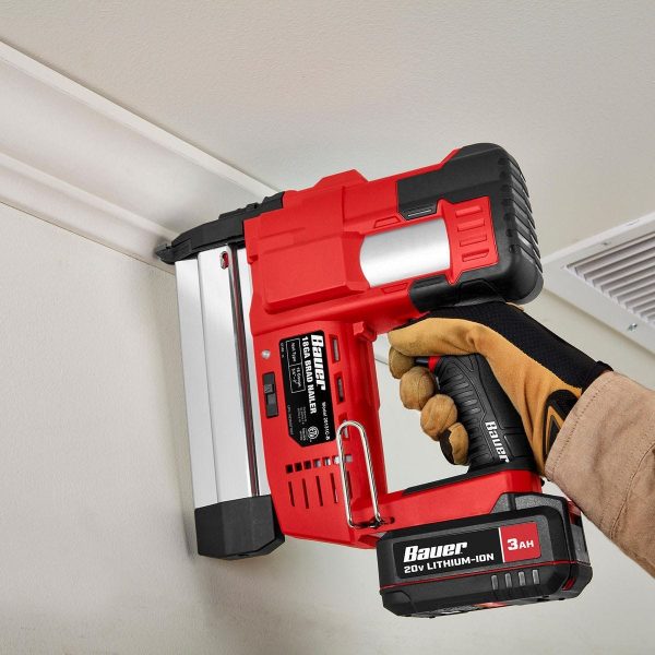 BAUER - 20V Cordless, 18 Gauge Brad Nailer - Tool Only - 57180 - Imagen 8
