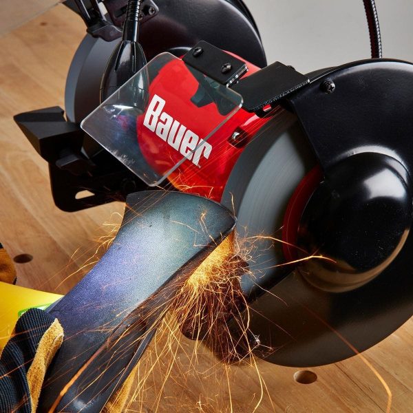BAUER - 8 in. Bench Grinder with LED Light - 57287 - Imagen 12