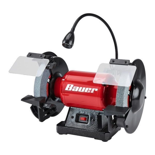 BAUER - 8 in. Bench Grinder with LED Light - 57287 - Imagen 2