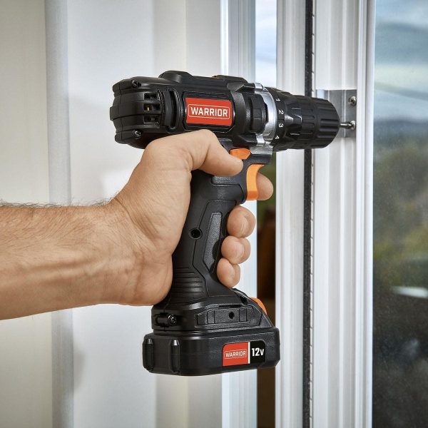 WARRIOR - 12V Inalámbrico, Kit de Taladro 3/8 pulg. con Batería y Cargador - 57366 - Imagen 7