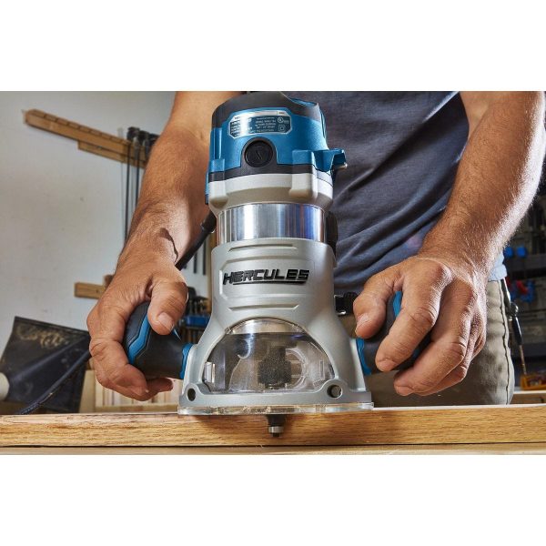 HERCULES - 12 Amp Variable-Speed Fixed Base Router with Plunge Base Kit - 57368 - Imagen 13