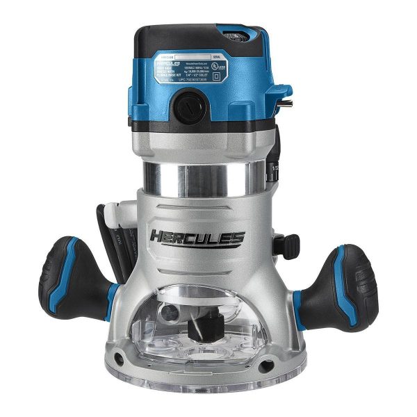 HERCULES - 12 Amp Variable-Speed Fixed Base Router with Plunge Base Kit - 57368 - Imagen 4