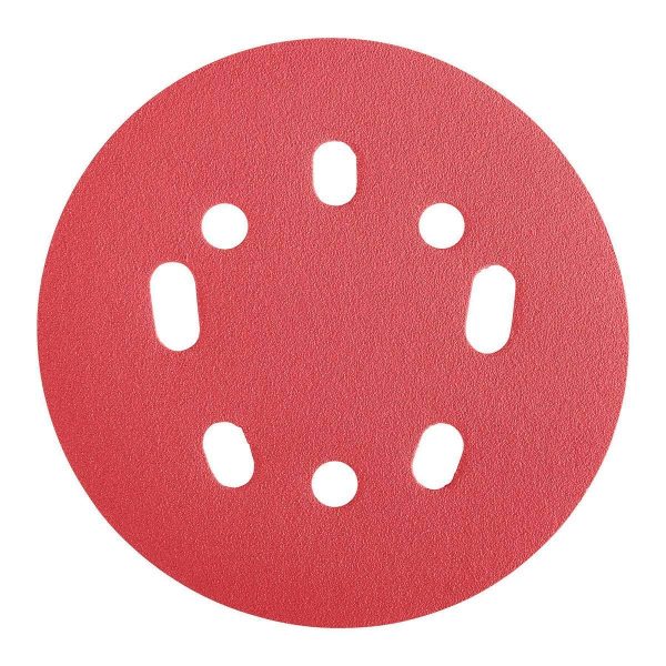 BAUER - 5 in., 120-Grit Hook-and-Loop Universal Pattern Sanding Discs, 5-Pack - 57418 - Imagen 4