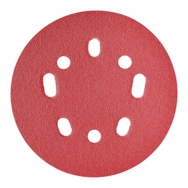 BAUER - 5 in., 80-Grit Hook-and-Loop Universal Pattern Sanding Discs, 50-Pack - 57423 - Imagen 4