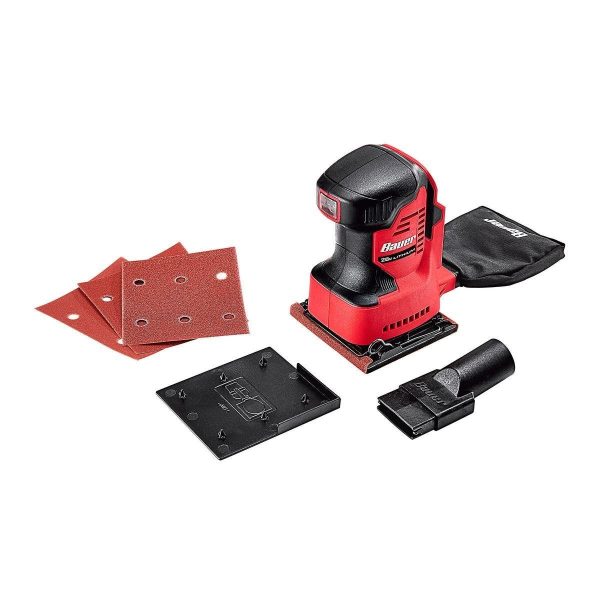 BAUER - Lijadora Orbital Inalámbrica 20V con Bolsa de Polvo - 57471 - Imagen 3