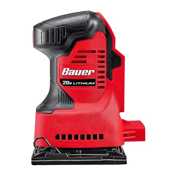 BAUER - Lijadora Orbital Inalámbrica 20V con Bolsa de Polvo - 57471 - Imagen 4