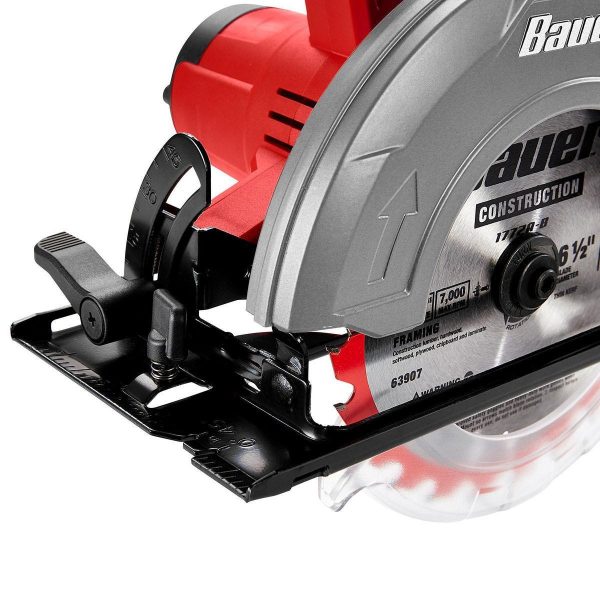 BAUER - Sierra Circular Inalámbrica 20V, 6-1/2 pulgadas - Solo Herramienta - 57504 - Imagen 5