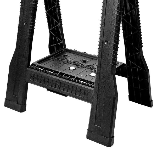 CENTRAL MACHINERY - 32 in. Polypropylene Folding Sawhorse, 500 lb. Capacity - 57561 - Imagen 6