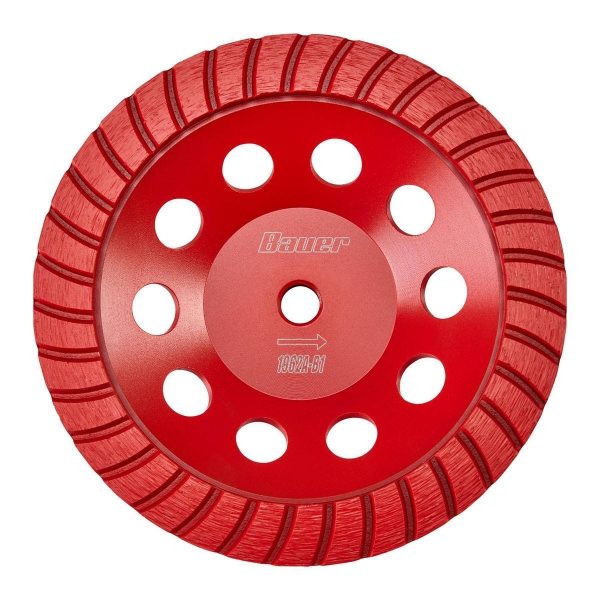 BAUER - 7 in. Diamond Turbo Cup Wheel - 57566 - Imagen 3
