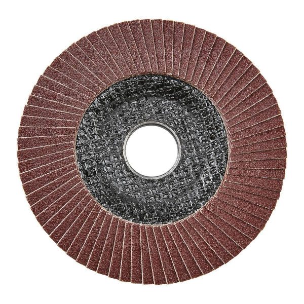 WARRIOR - Disco de Lija Flap 4-1/2 in. x 7/8 in., Grado 120 Tipo 27 con Respaldo de Fibra de Vidrio y Grano de Óxido de Aluminio - 57759 - Imagen 3