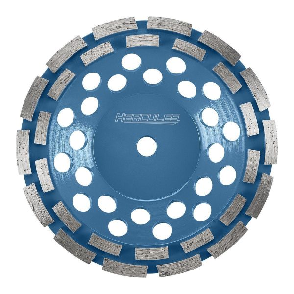 HERCULES - 7 in. Double-Row Segmented Diamond Cup Wheel - 57814