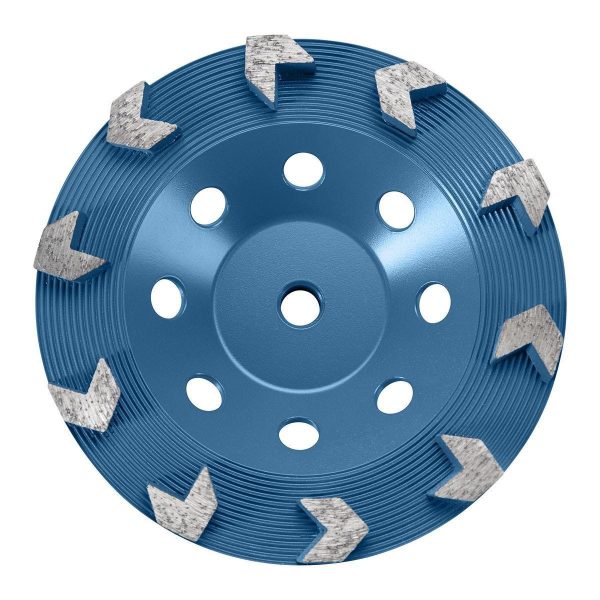 HERCULES - 7 in. Arrow Segmented Diamond Cup Wheel - 57910