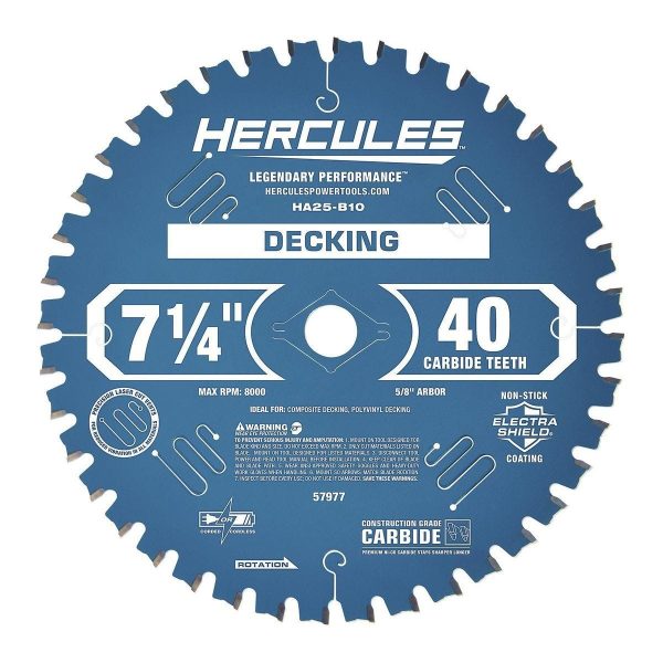 HERCULES - 7-1/4 in., 40T Decking Circular Saw Blade - 57977 - Imagen 2