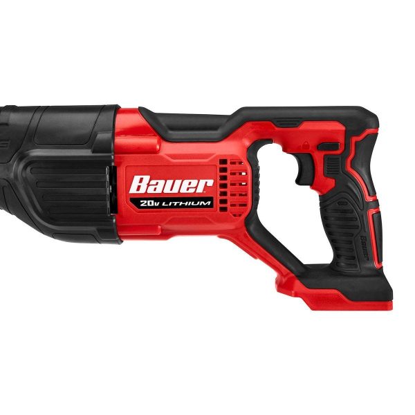 BAUER - Sierra Reciprocante Inalámbrica Sin Escobillas 20V - Solo Herramienta - 58075 - Imagen 5