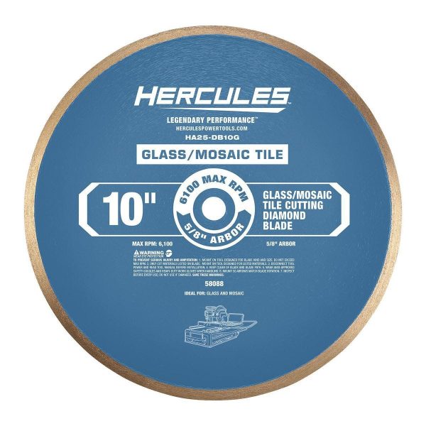 HERCULES - 10 in. Glass and Mosaic Tile Diamond Blade - 58088 - Imagen 3