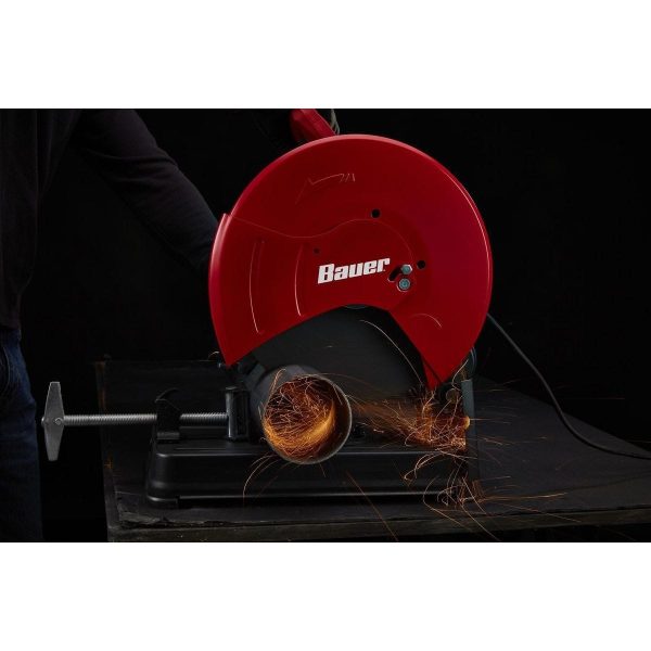 BAUER - Sierra Abrasiva de Corte de 14 pulgadas, 15 Amp, 3.8 HP - 58091 - Imagen 10