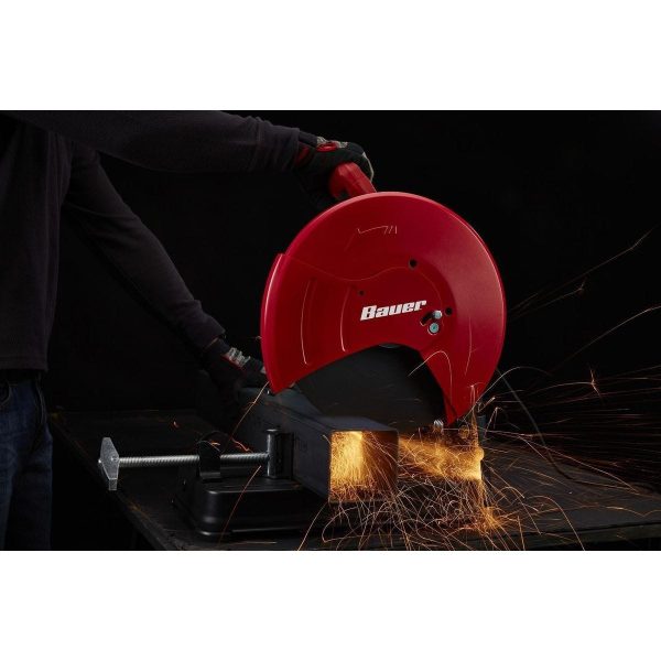 BAUER - Sierra Abrasiva de Corte de 14 pulgadas, 15 Amp, 3.8 HP - 58091 - Imagen 12