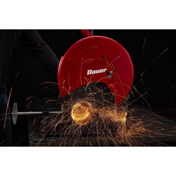 BAUER - Sierra Abrasiva de Corte de 14 pulgadas, 15 Amp, 3.8 HP - 58091 - Imagen 8